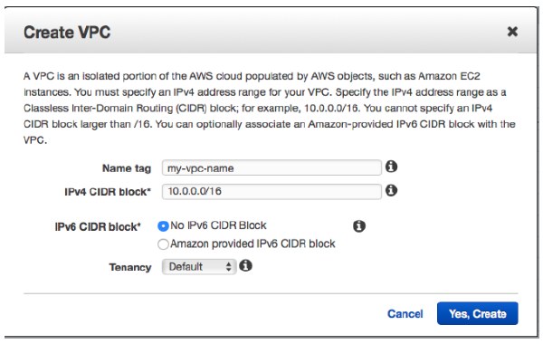 Create VPC