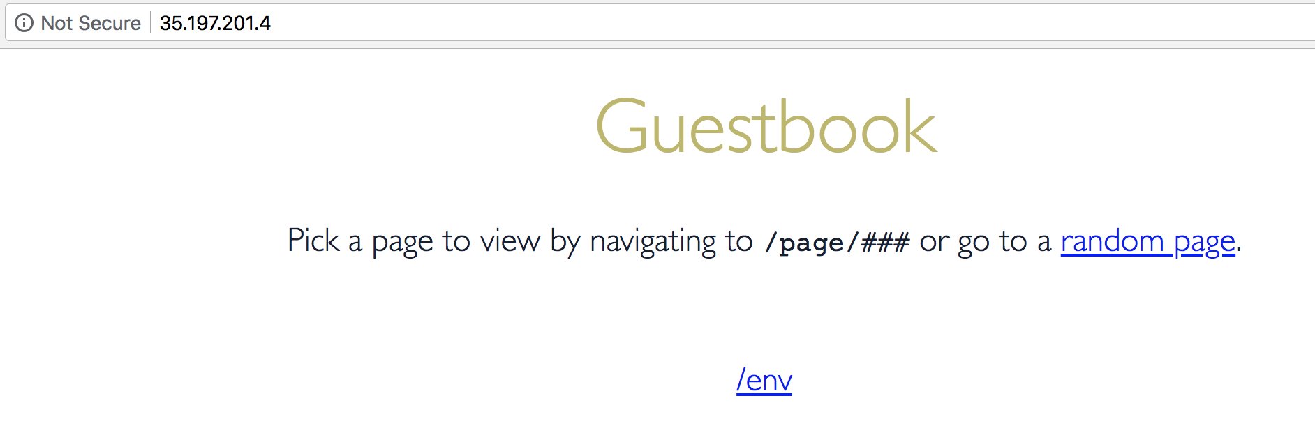 Guestbook demo