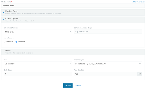 Rancher add cluster