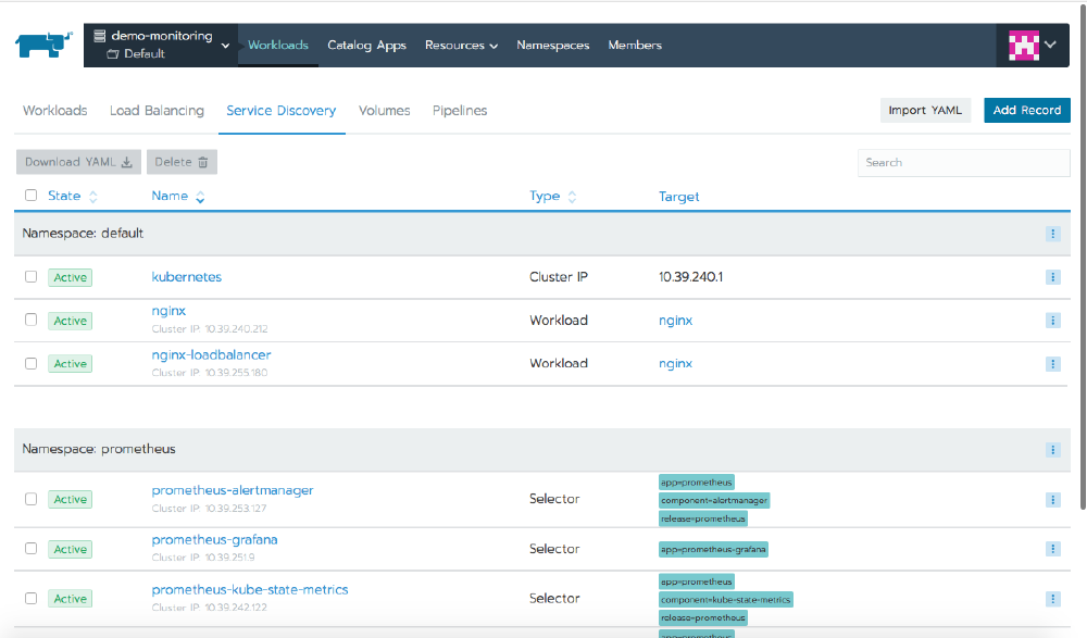 Monitoring with Prometheus, Grafana and Rancher