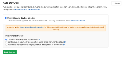 Using GitLab Auto DevOps with Kubernetes