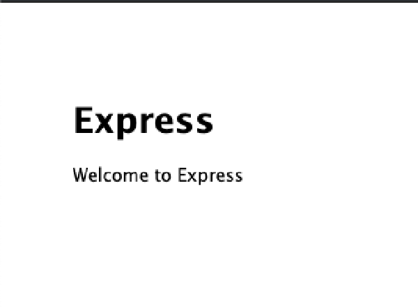 welcome to express page