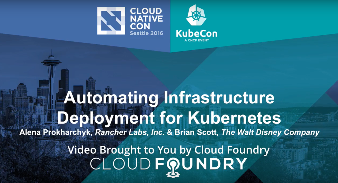 Automating Infrastructure Deployment for Kubernetes